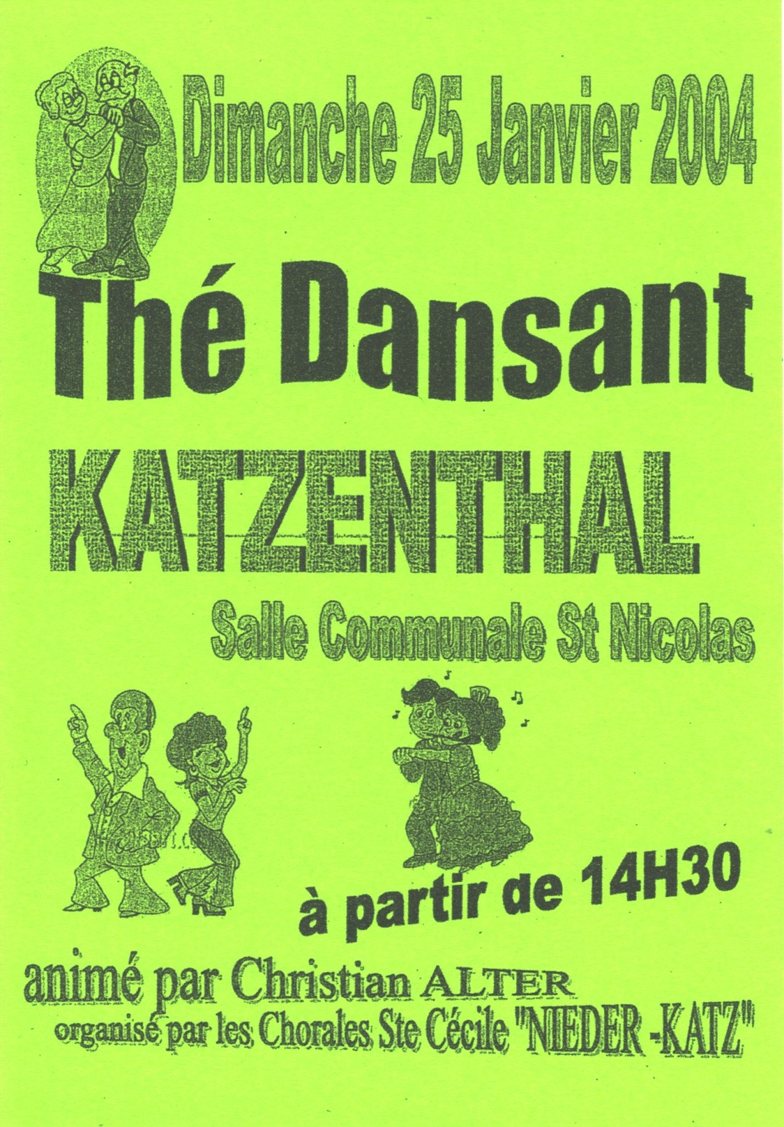 Affiche de thé dansant